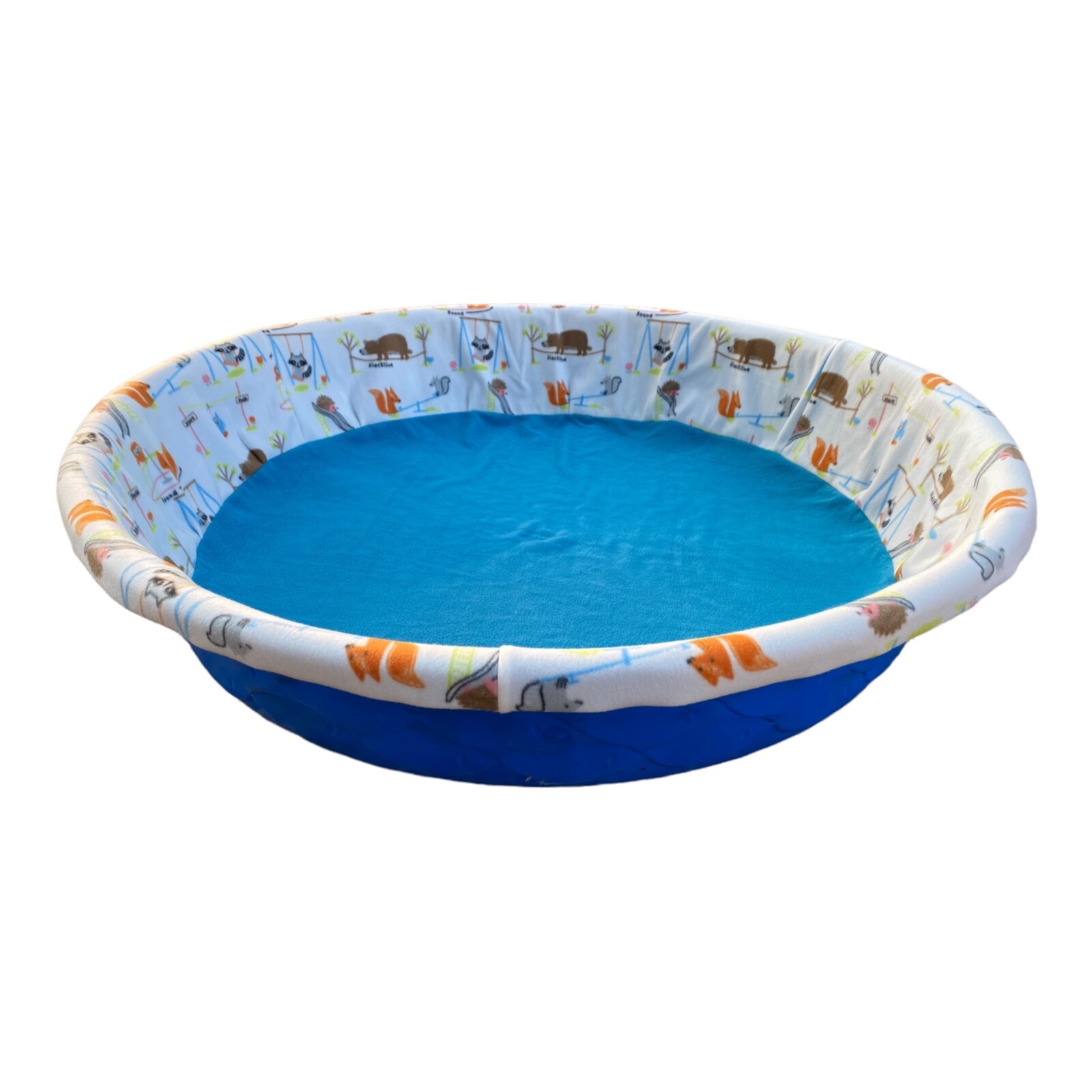 LARGE “Critter Playground” Handmade Fleece Whelping Kiddie Pool Liner for Puppy