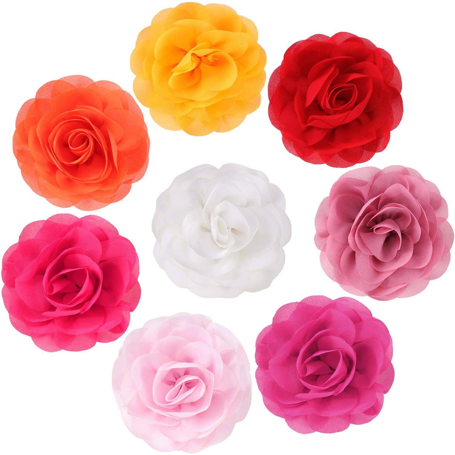 WILLBOND 8 Pieces Dog Flowers Collar Pet 8 Cm / 3.15 Inches, Multi-color