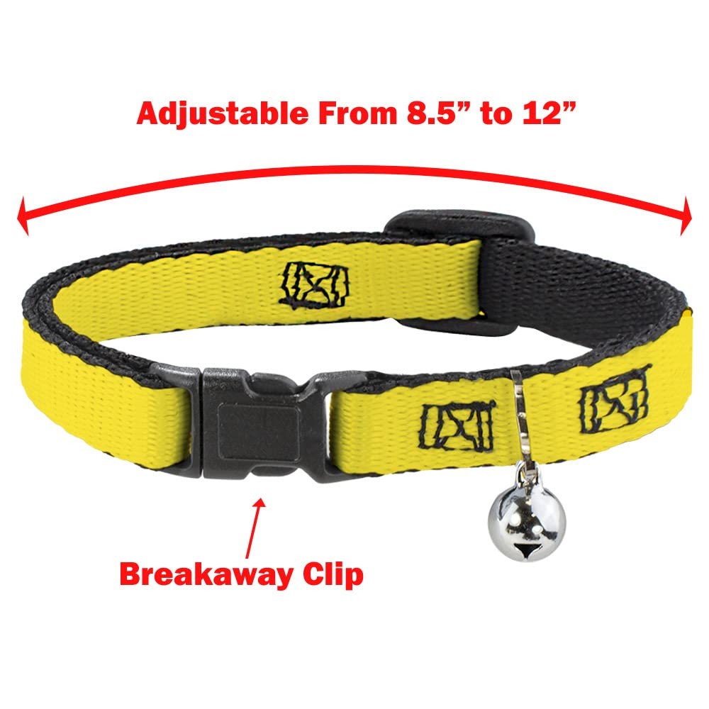 Cheshire Cat 4Poses Checkers Breakaway Collar 1/2 Inch Medium Fits 812 Inch