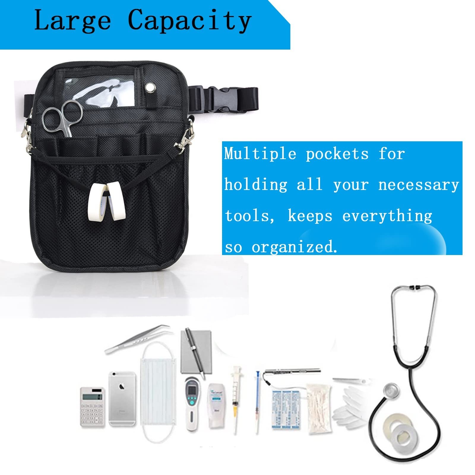Nurse Fanny Pack, Multi Compartment Nursing Fanny Pack with Pockets | Utility…
