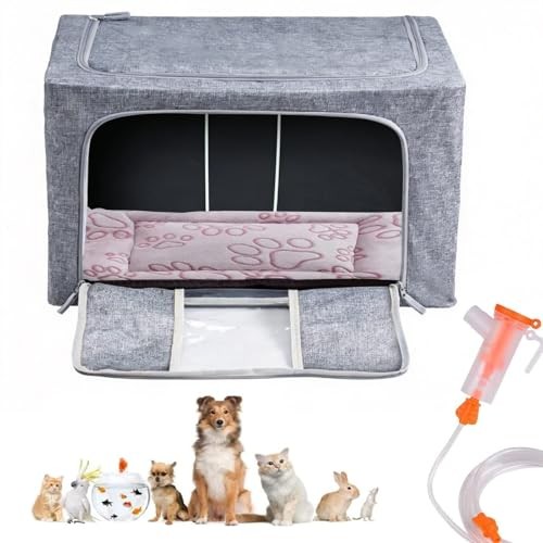 Puppy Incubator, Pet Atomization Oxygen Box, Incubator for Kitten and Puppies,