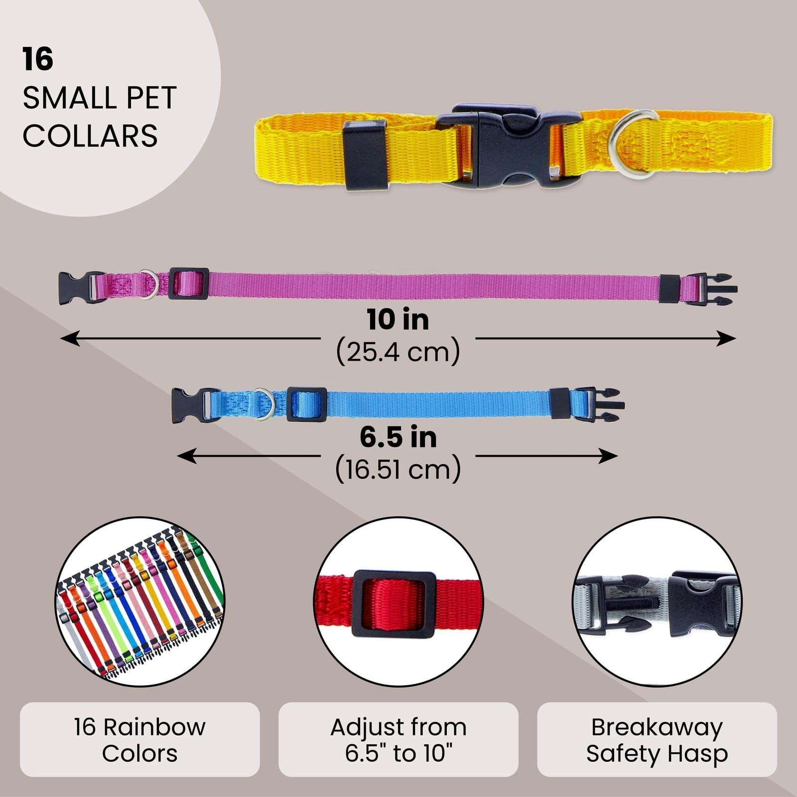 Okuna Outpost Puppy Collars – Quick-Release Buckle – Color-Coded Adjustable P…