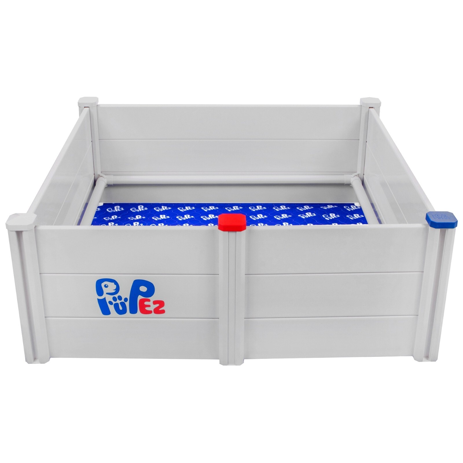 Whelping Box for Dog+*BONUS PUPPY RAIL* | ALL BREEDS | 48″x48″x18″ (GRAY)