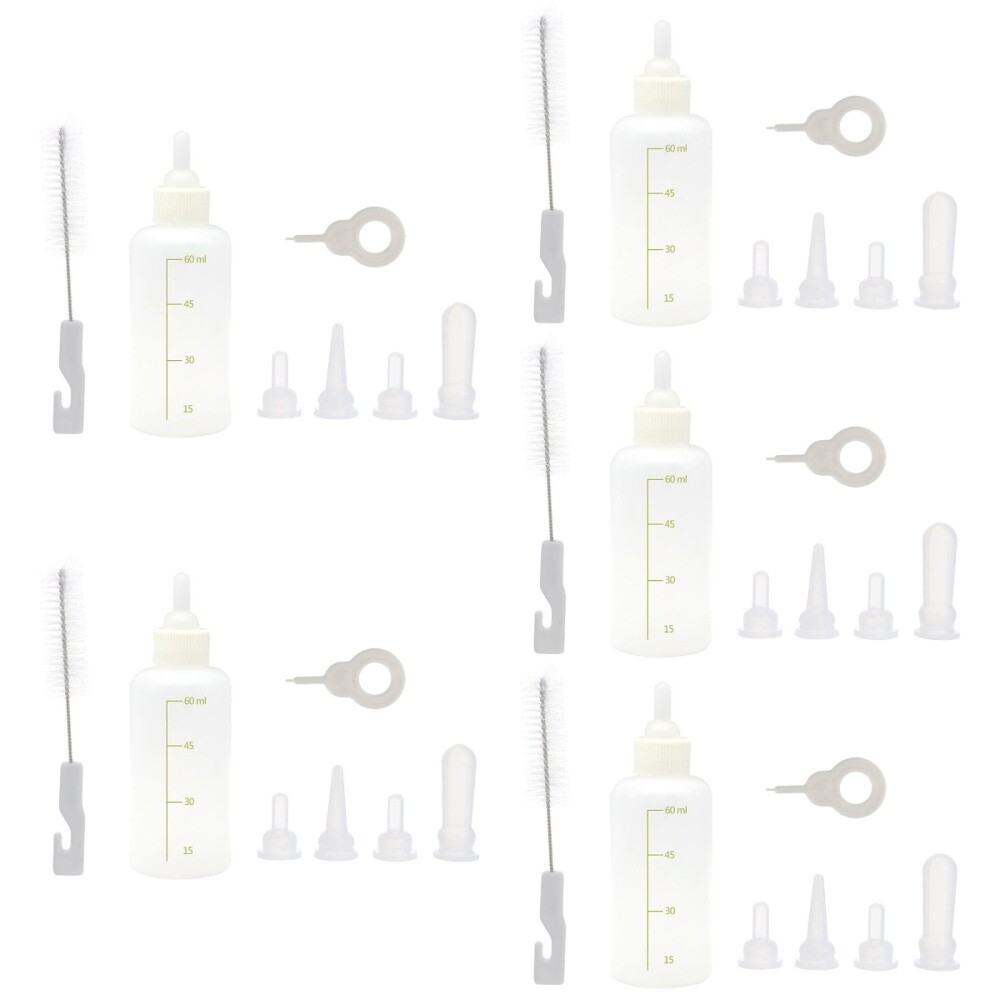 Puppy Nursing Bottles 5x Cat Feeding Bottle Dog Nursing Kit Kitten Nursing Can