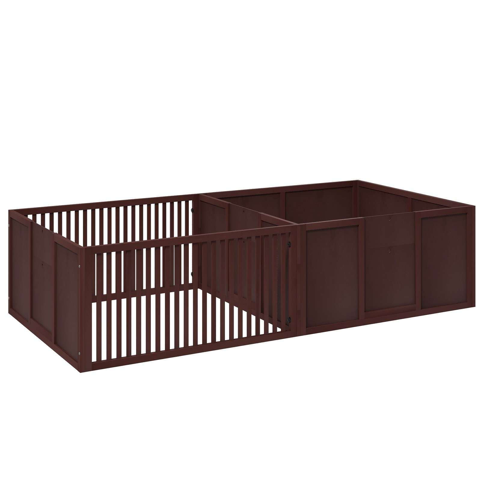 Wooden Whelping Box for All Sized Breeding Dogs Puppies 81″x39″x20″