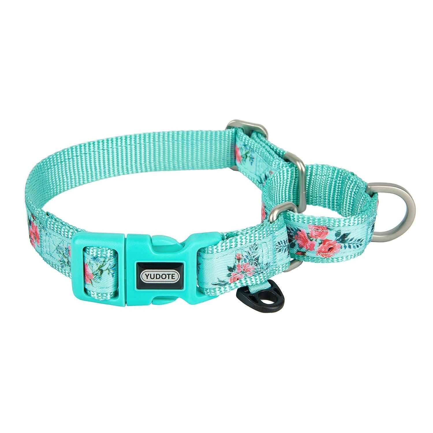 Martingale Dog Collars with Quick Snap Buckle in Floral Print Flower Nylon No…