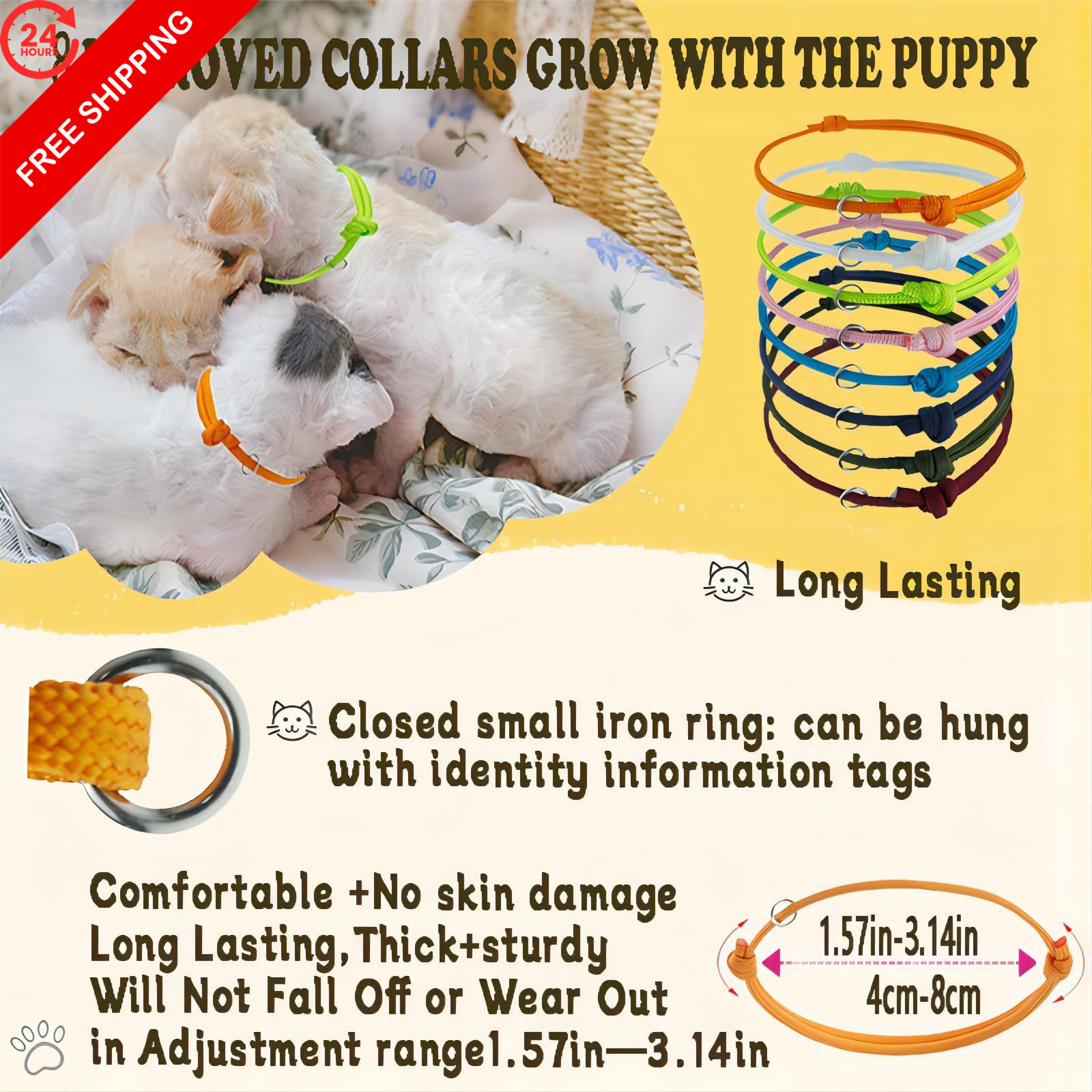 Puppy Kitten whelping supplies，JounLoin kit for Puppies Multicolor