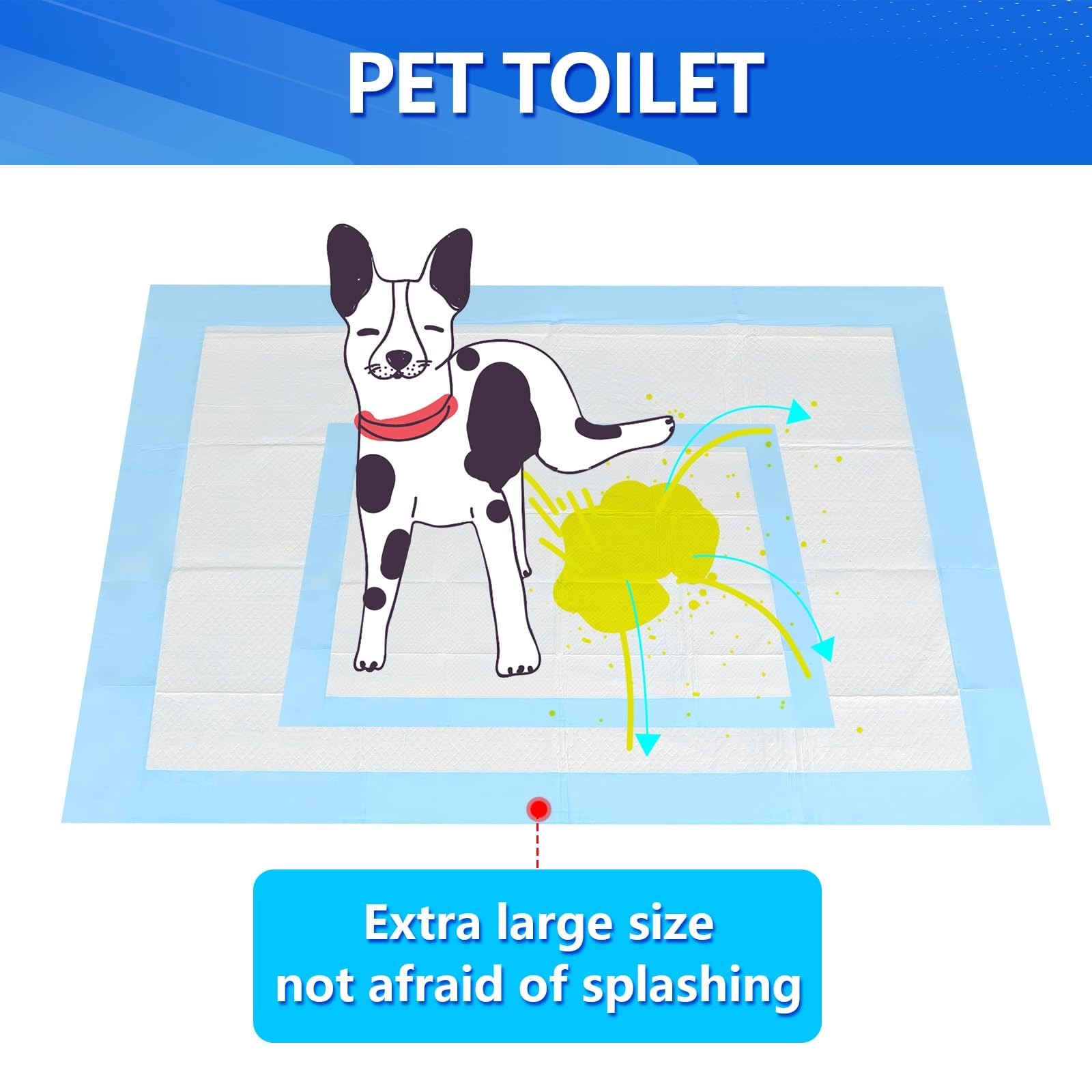 31×47 Extra Large Dog Pee Pads for Large & Giant Breeds, 40 Count – Leak-Proo…