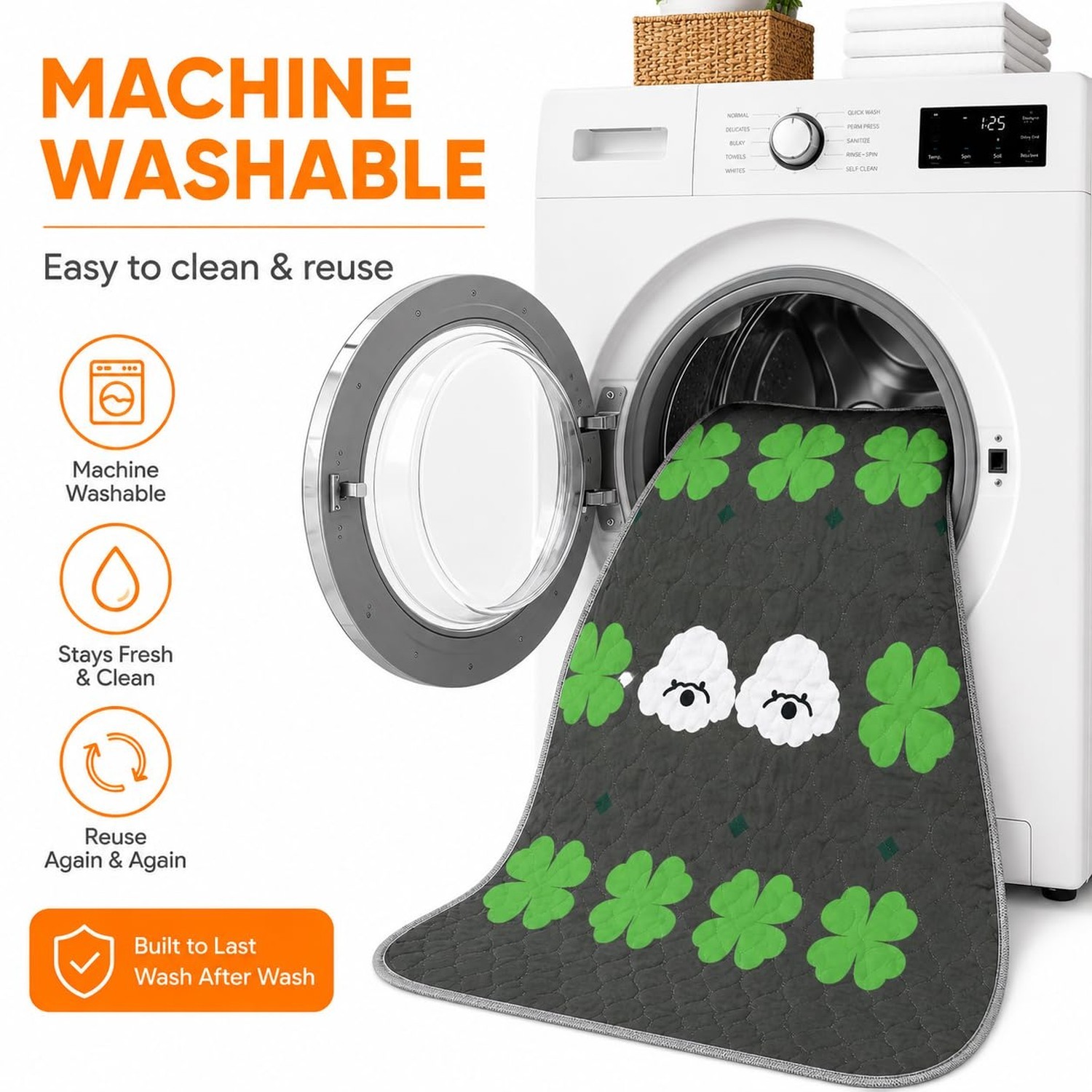 Washable Pee Pads for Dogs, Training Pads Puppy Pads Leak-Proof Reusable Pet …
