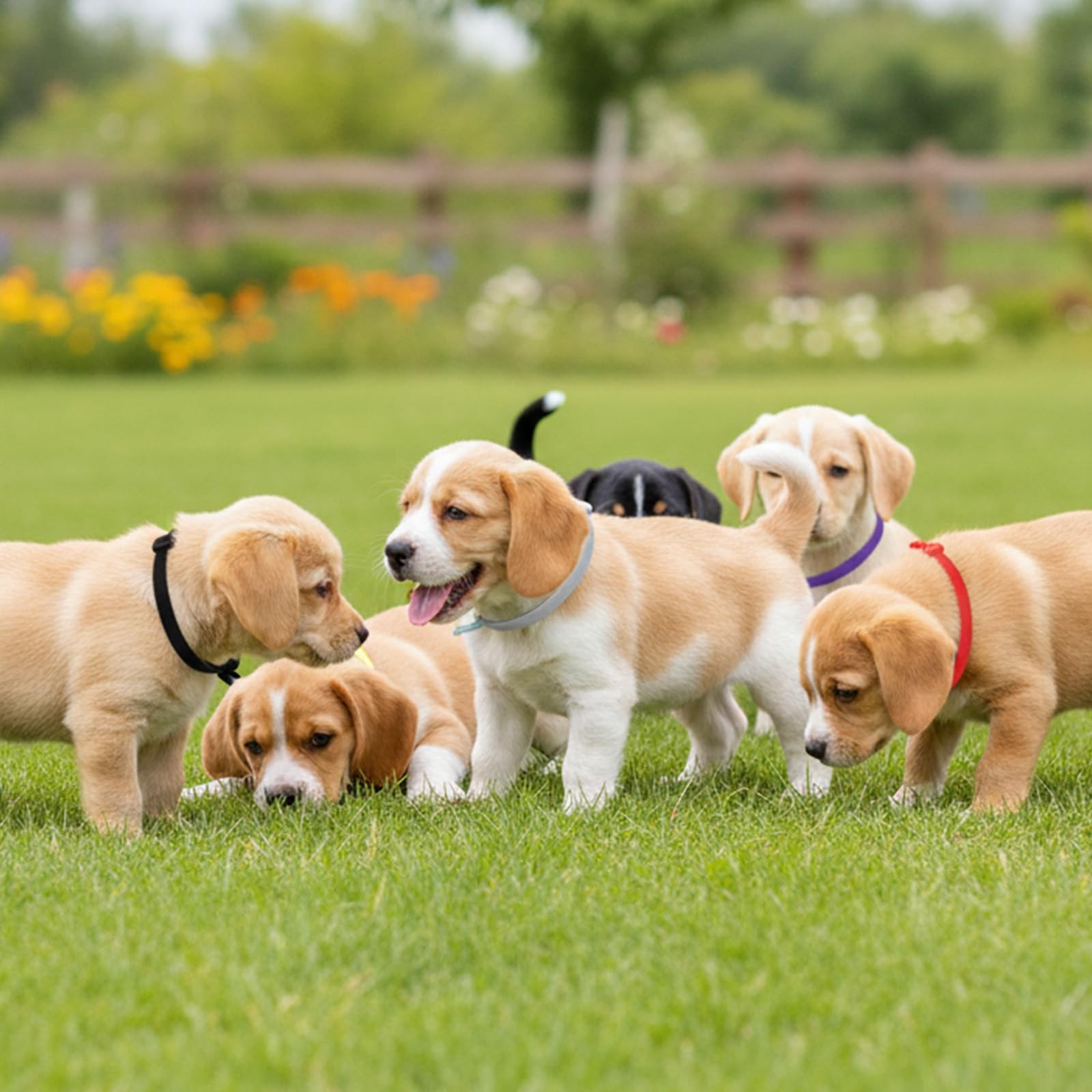 Puppy Collars for Litter, 60 Pcs 4 Inch Elastic Puppy Litter Collars Colored …