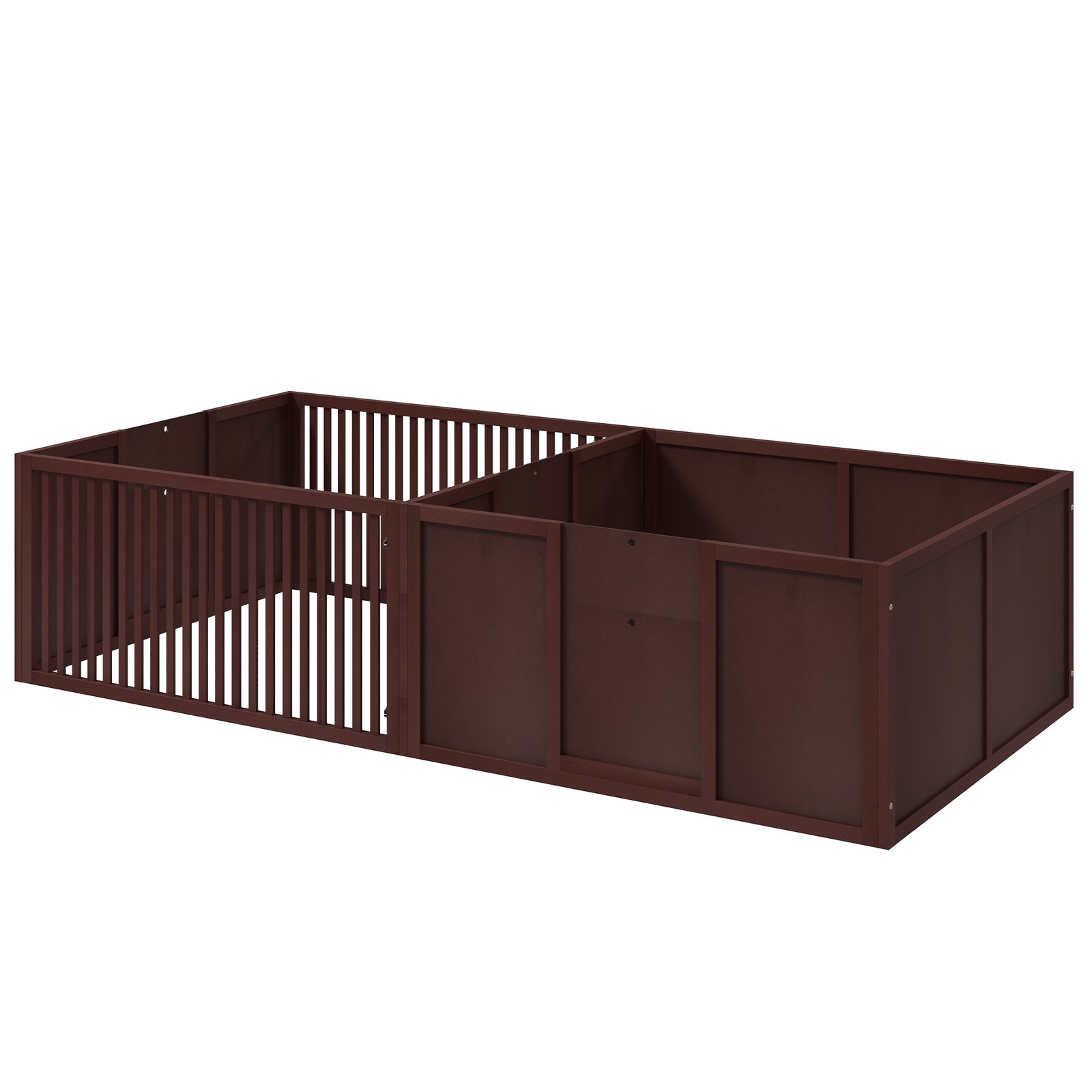 Wooden Whelping Box for All Sized Breeding Dogs Puppies 81″x39″x20″