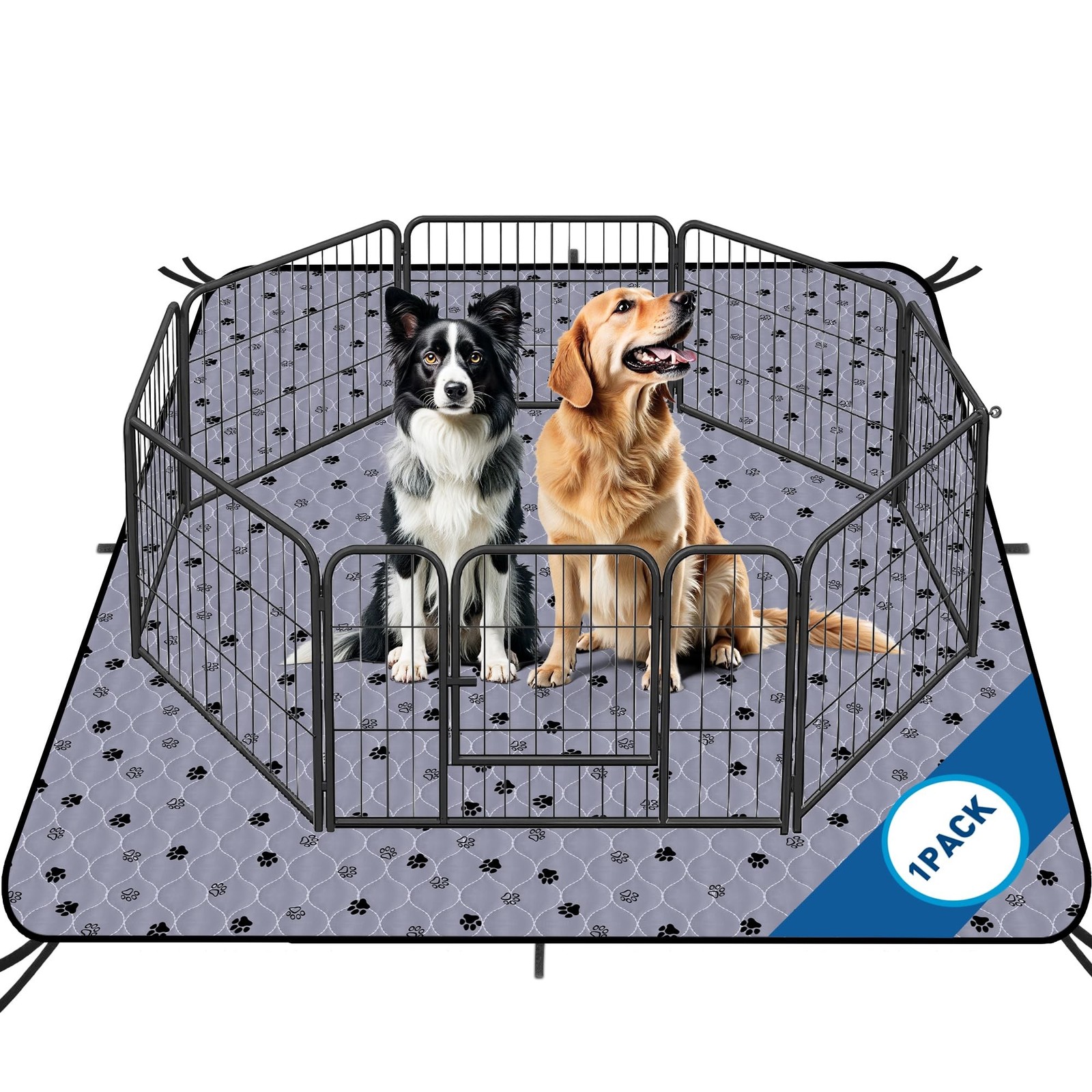 Fostanfly Washable Dog Pee Pads Extra Large 72”x80” Instant Absorb Training…