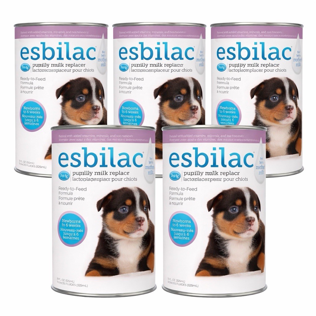 5x PetAg Esbilac Puppy Milk Replacer Liquid – 11 oz – Ready-to-Feed Puppy Formul