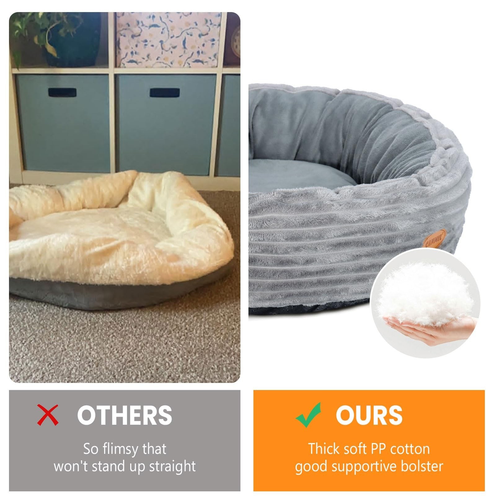 Heated Cat Bed for Indoor Cats, 20’’ Electric Cat Heated Bed Pet War