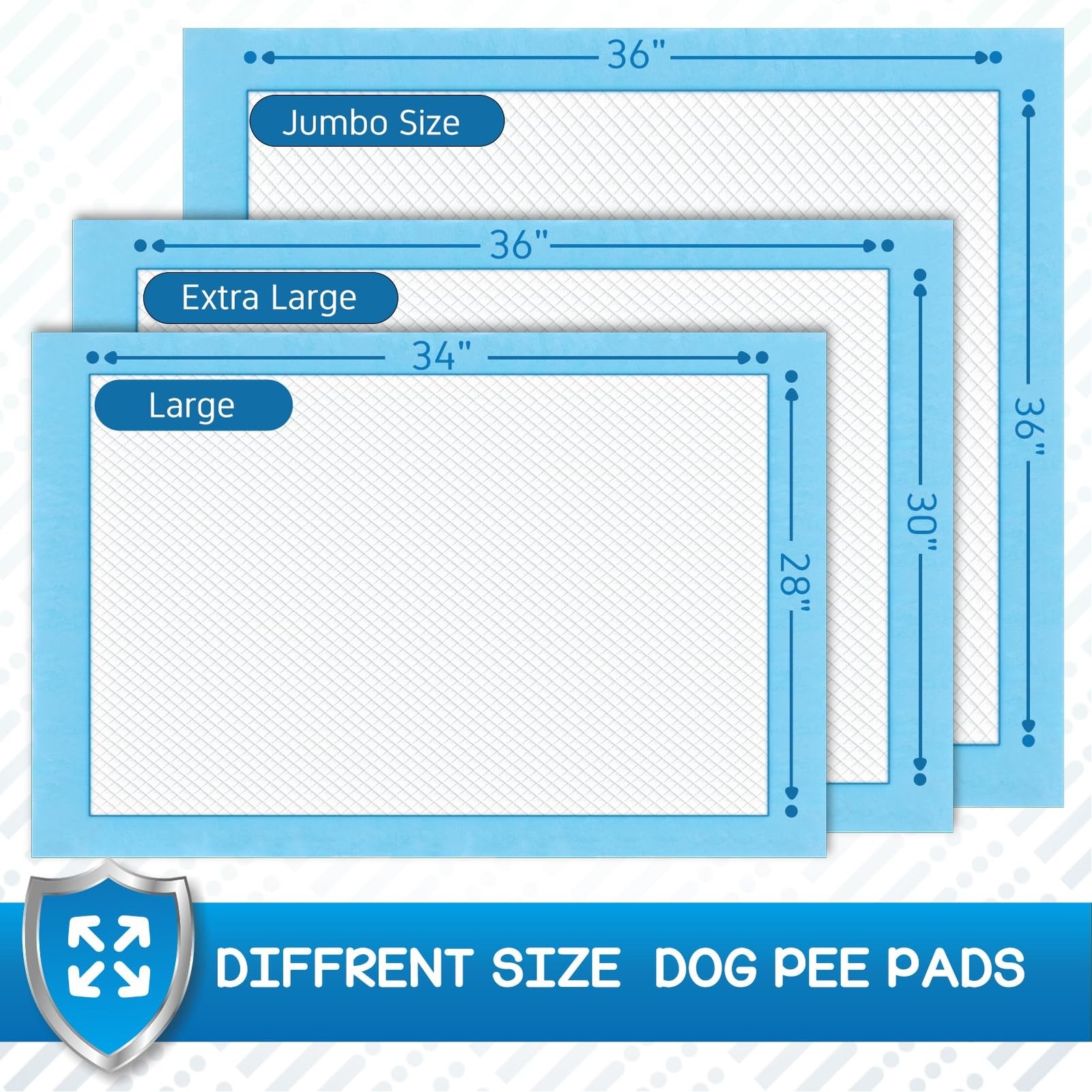 CROCI Dog Pee Pads Extra Large 30x36in, Puppy Pads XL with Adhesive Tabs, XL …