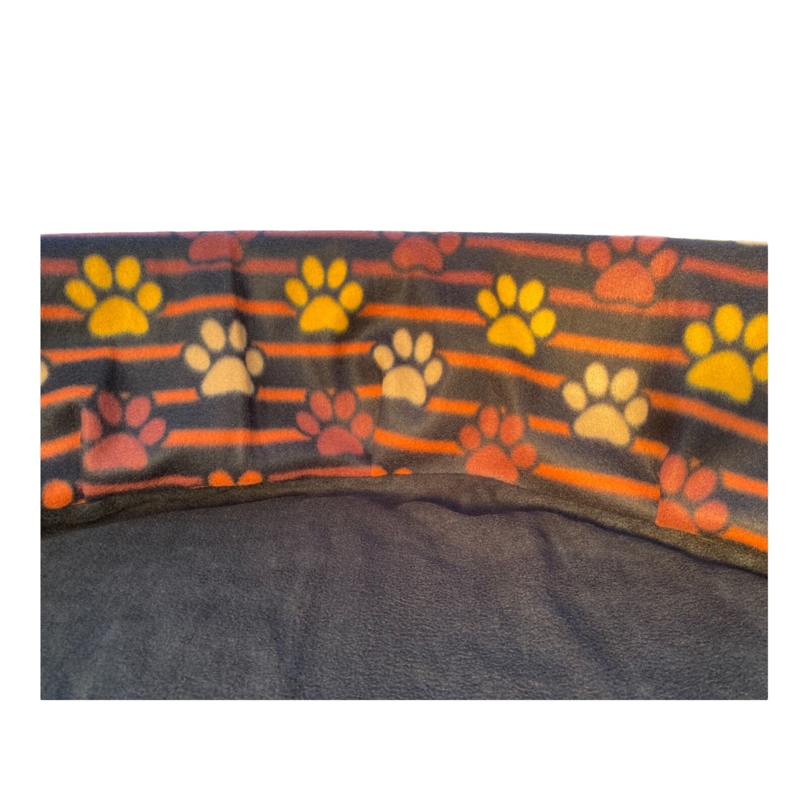 SMALL “Paw Stripes” Handmade Fleece Whelping Kiddie Pool Liner for Puppies