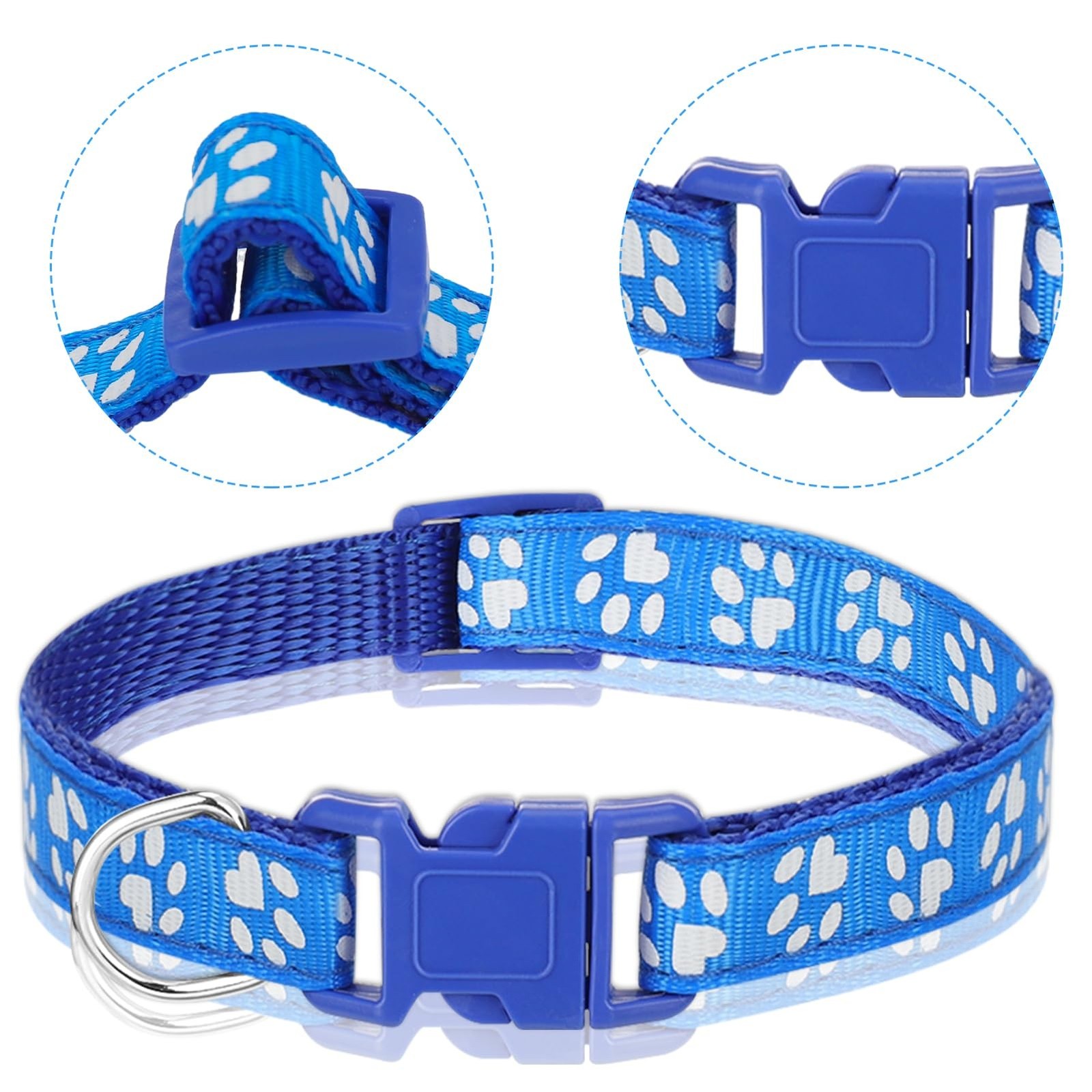 16 Pack Adjustable Puppy ID Collars – Soft Nylon Whelping Collars for Newborn…