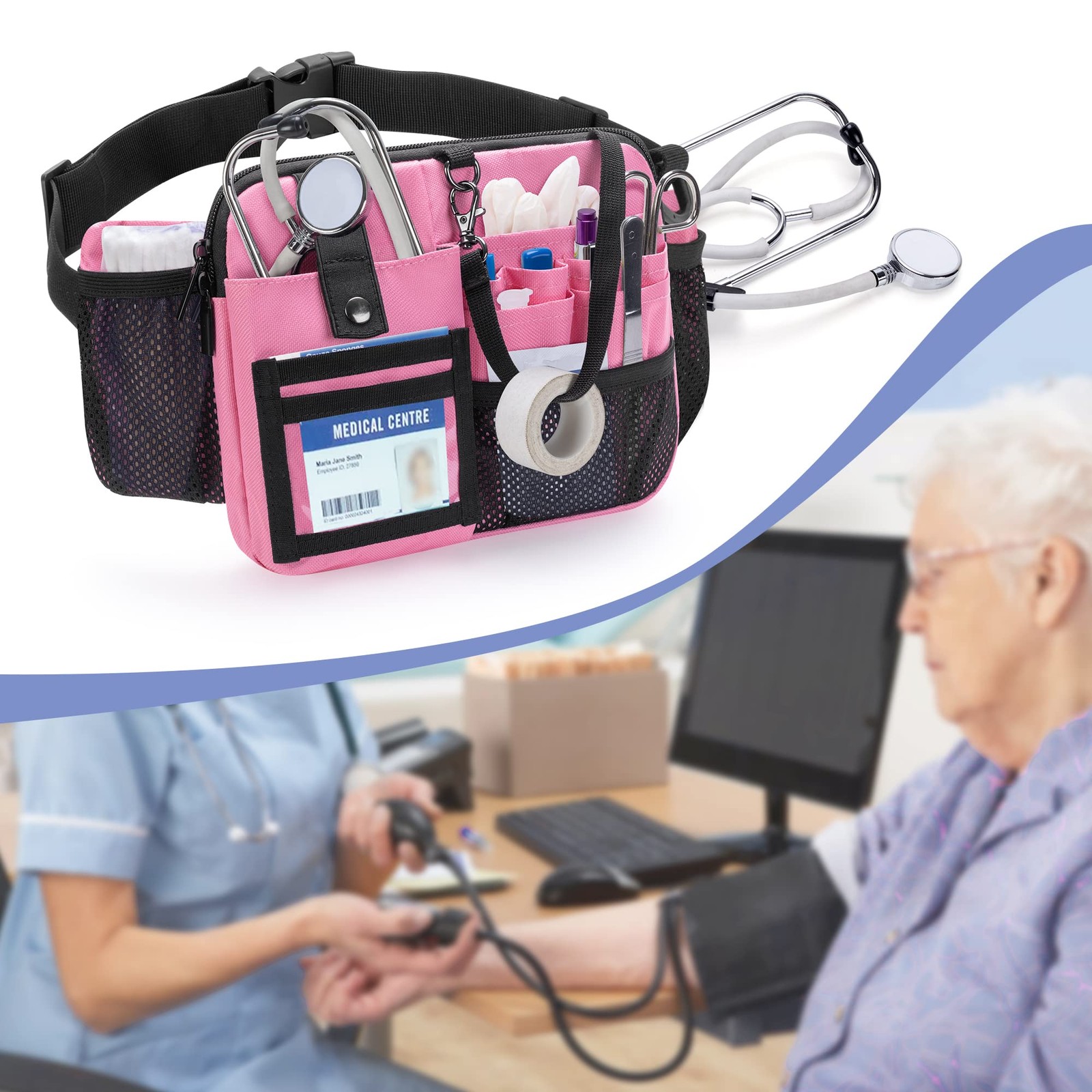 Nurse Fanny Pack with Multi-Compartment, Nurse Tool Belt Utility Nurse Waist …