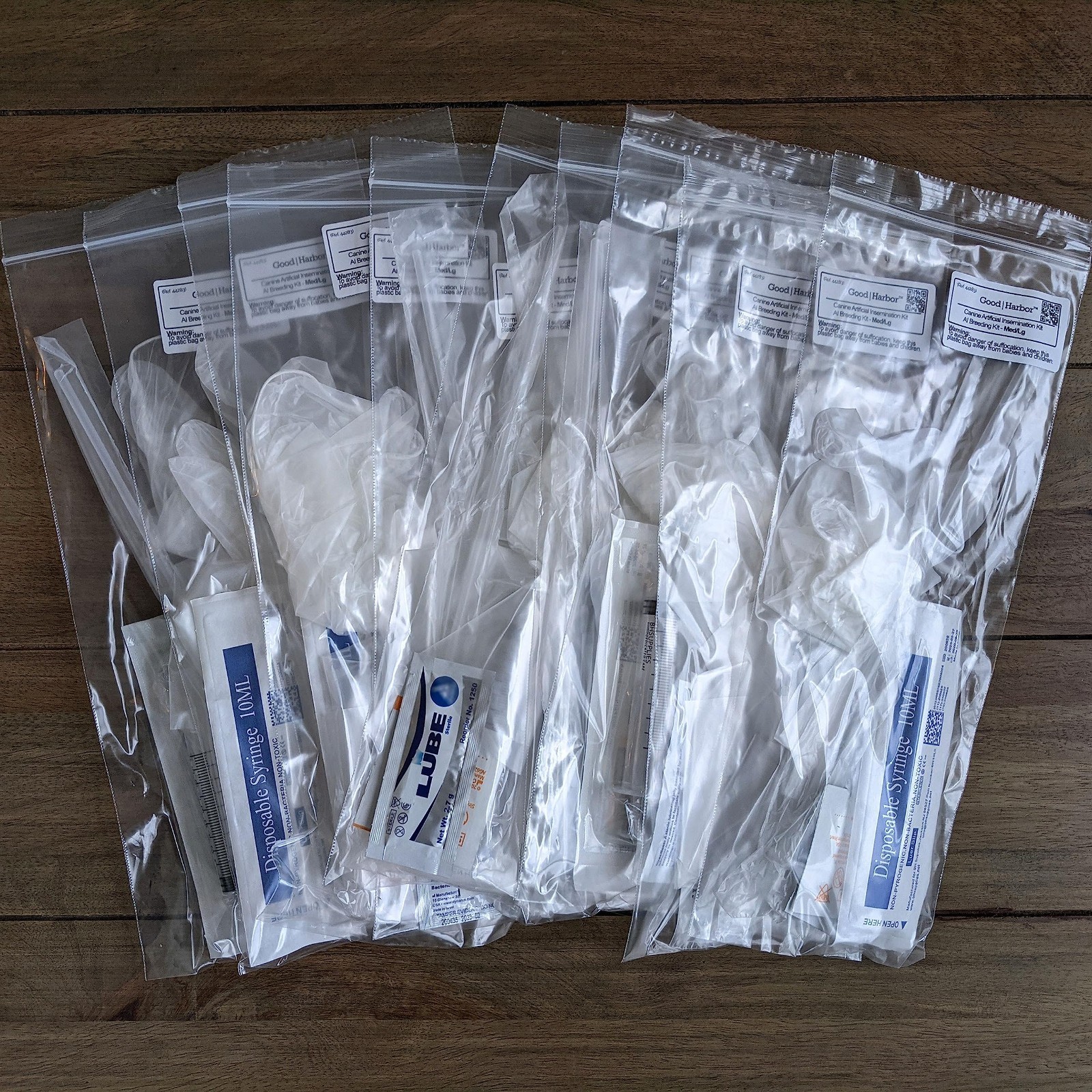 Canine AI Artificial Insemination Dog Breeding Kit for Small Breeds – 10 Pack