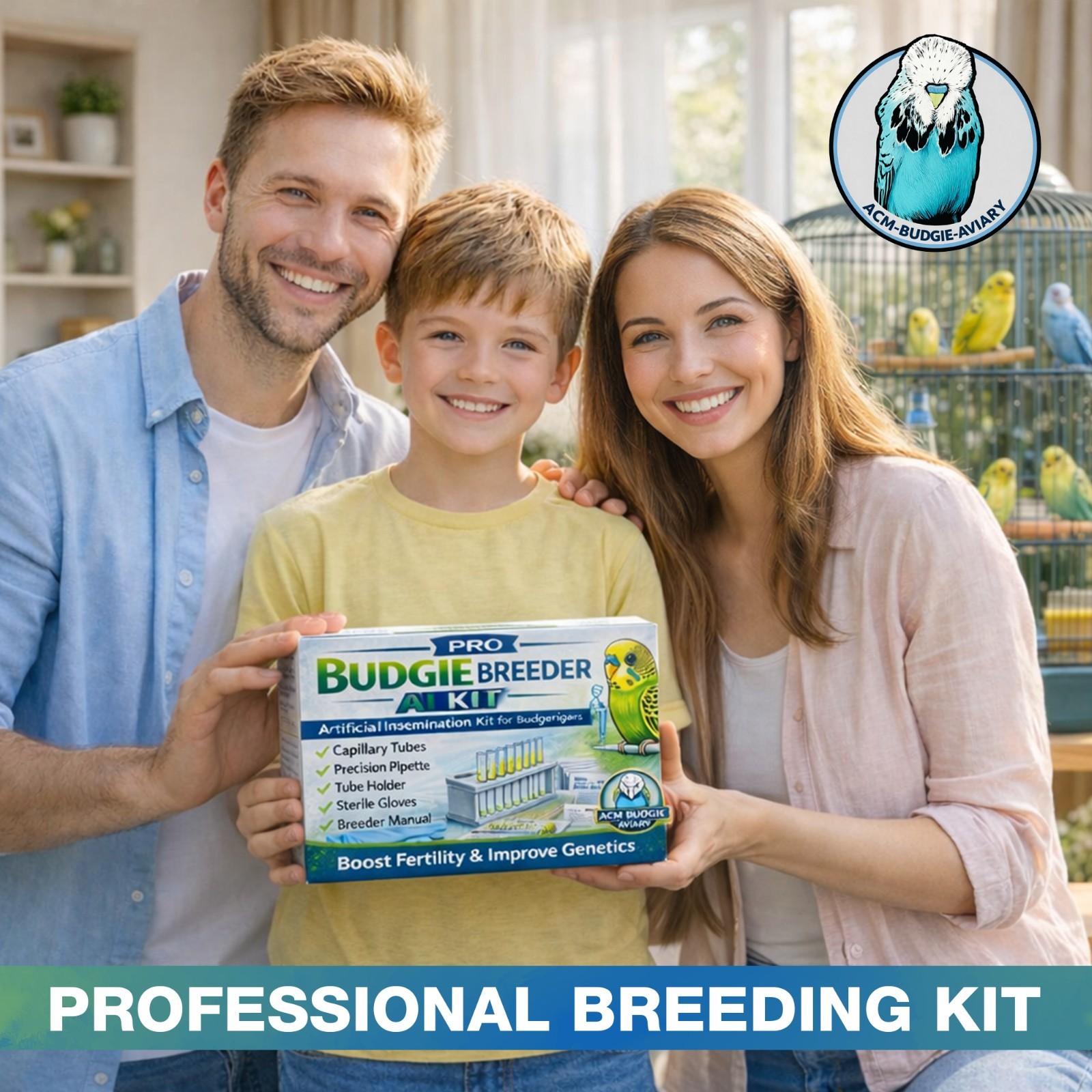ACM-BUDGIE-AVIARY Artificial Insemination Kit for Small Birds – Pro Budgie Breed