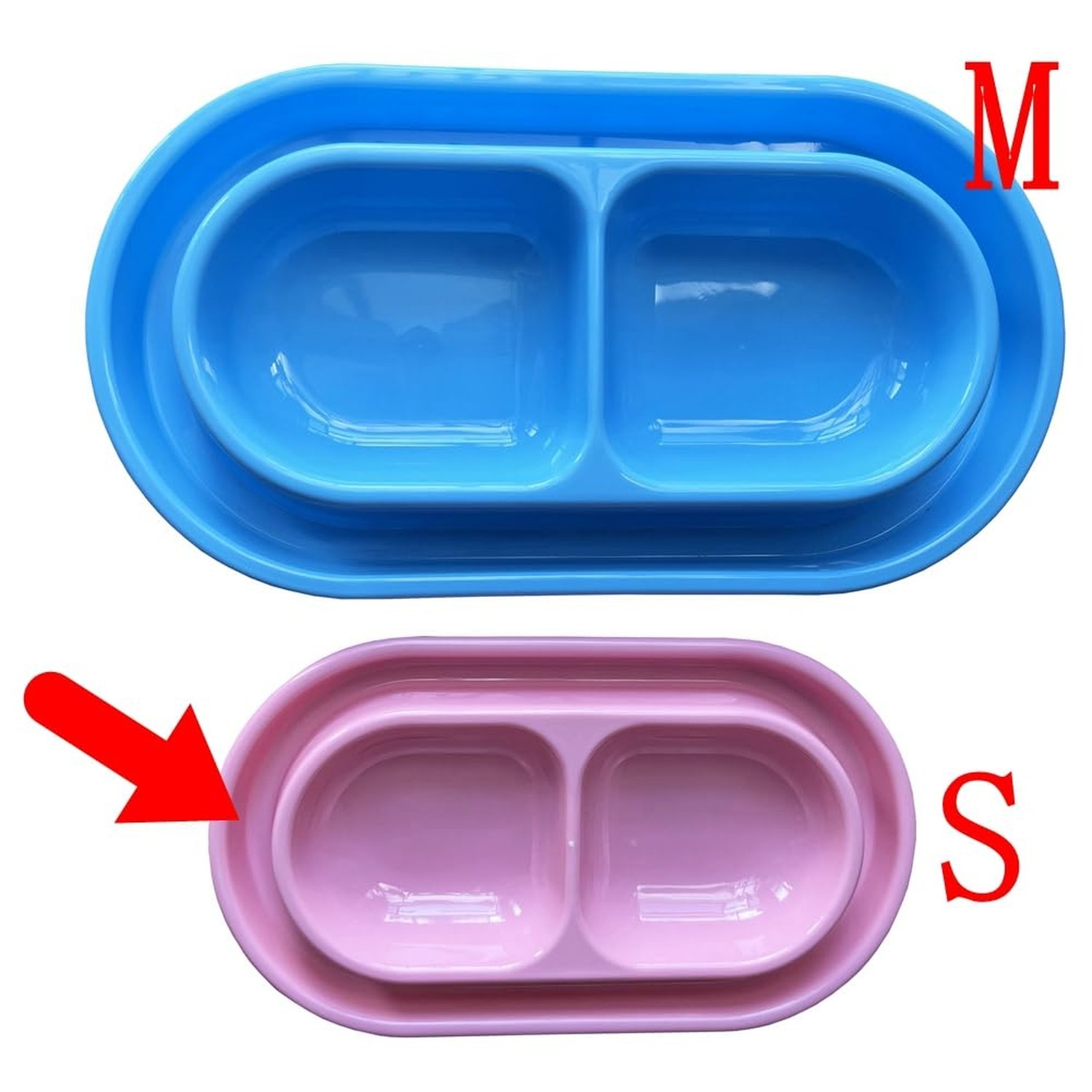 Cat Kitten Dish Dog Puppy Feeder Pet Bowl 3 Colors New Light Blue Small