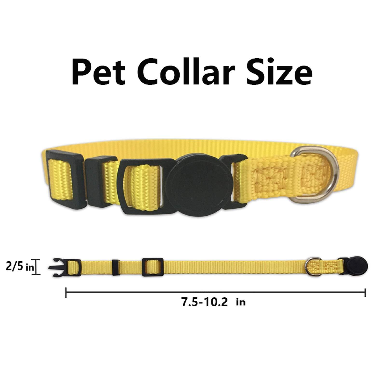 Nylon Adjustable Breakaway Litter Collars for Newborn Pets Dogs Cats, 12 Pack
