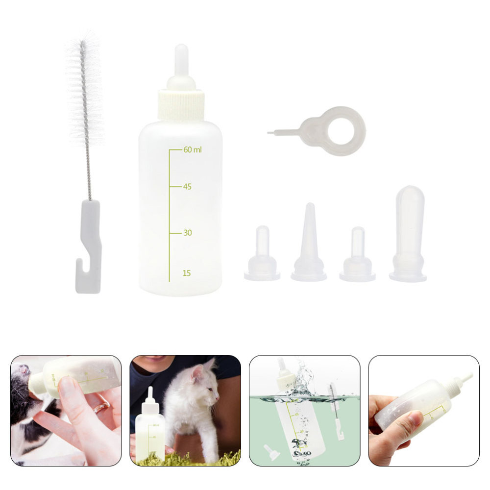 Puppy Nursing Bottles 5x Cat Feeding Bottle Dog Nursing Kit Kitten Nursing Can