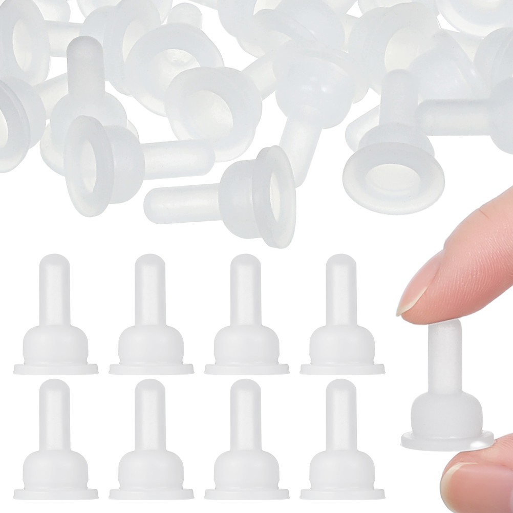 40Pcs Reusable Silicone Pet Feeding Nipples Soft Safe Pacifiers for Small Pets