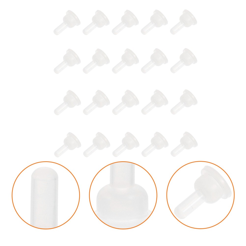 40Pcs Reusable Silicone Pet Feeding Nipples Soft Safe Pacifiers for Small Pets