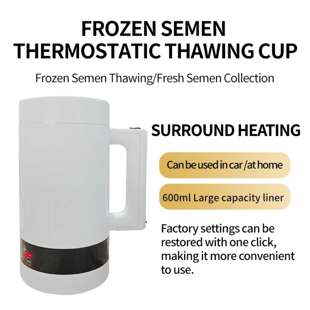 Canine Semen Thawing/Warming Thermostatic Cup (600ml) – Upgraded Version!