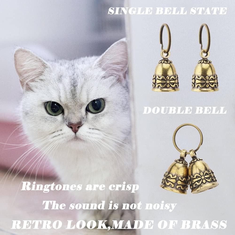 kcrygogo Copper Collar Bell for Small Pet, 0.7 inch Cats and Small…