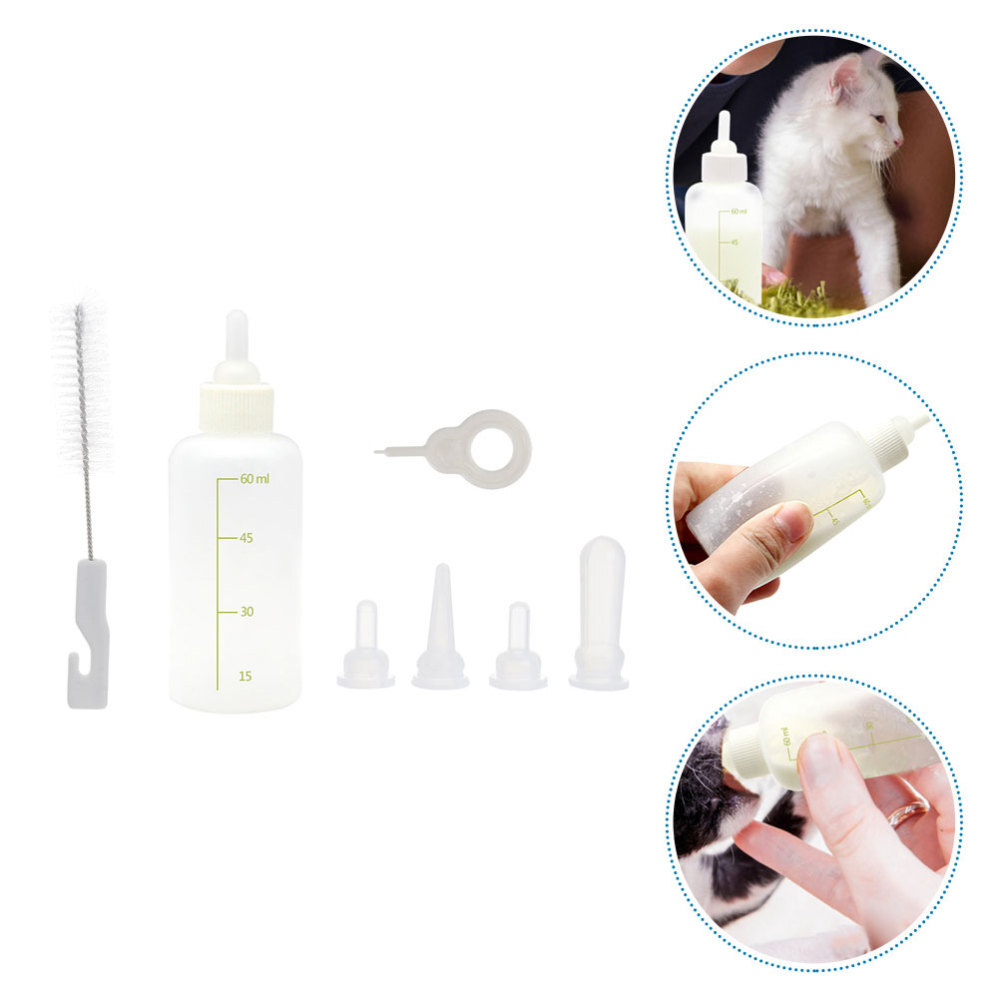 Puppy Nursing Bottles 5x Cat Feeding Bottle Dog Nursing Kit Kitten Nursing Can