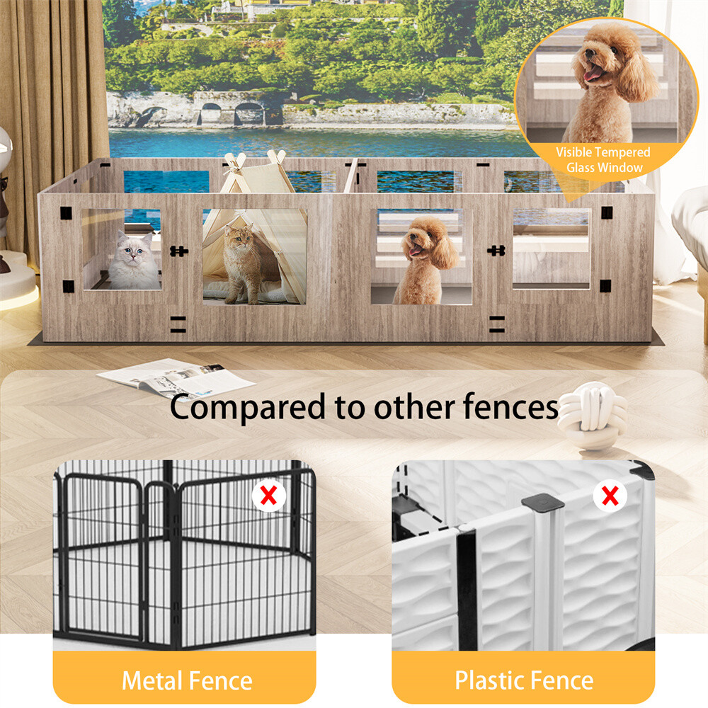 Large Dog Whelping Box with Rails Puppies Whelping Supplies with Fertility Pads