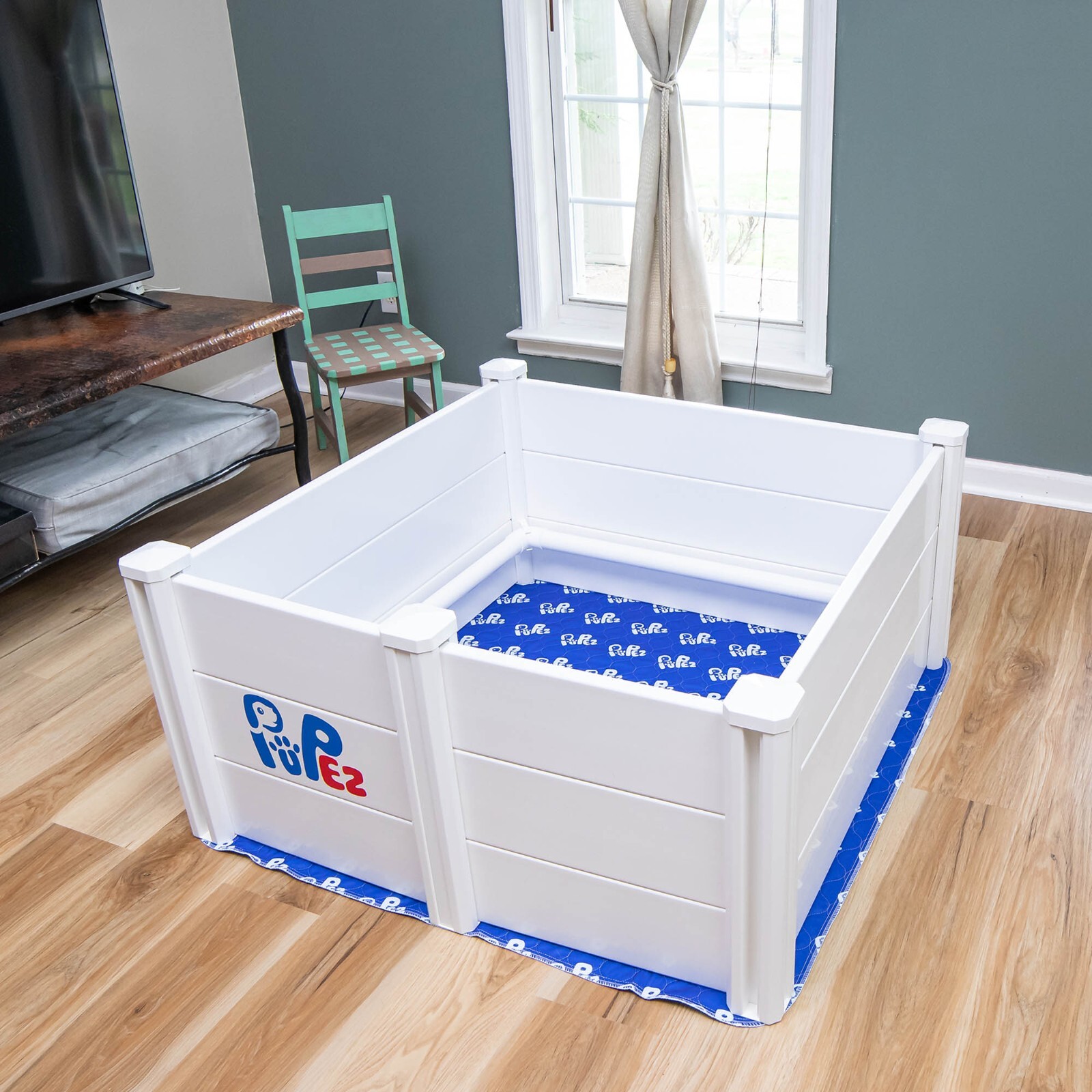 Whelping Box for Dog Breeding + *BONUS PUPPY RAIL* | ALL BREEDS | 48″x48″x18″
