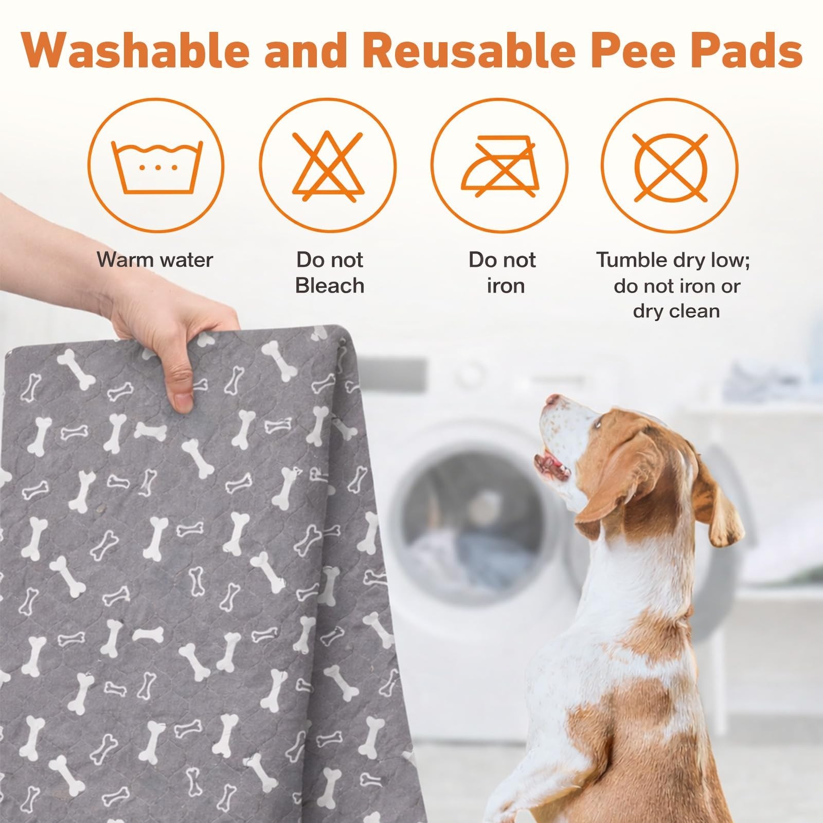 Puppy Pee Pads with Pheromones,Forever Pad,Washable Pee Pads for Dogs,Reusabl…