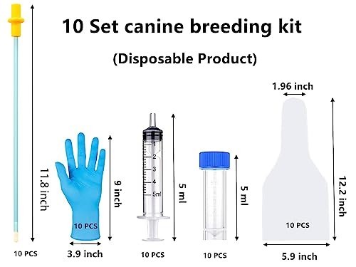 10 Set Dog Breeding Kit – AI Artificial Insemination Supplies for Medium Breeds