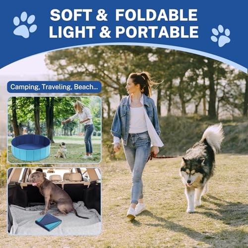 Portable Whelping Box for Puppies—32″x8″—Dog Birthing—32″ Dia. x 8″ H