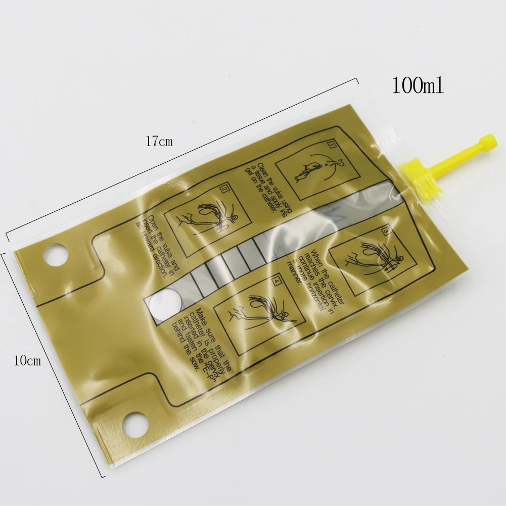 50 Pcs Pig Infusion Bag Artificial Insemination Semen Bag Semen Bottle Vas Defer