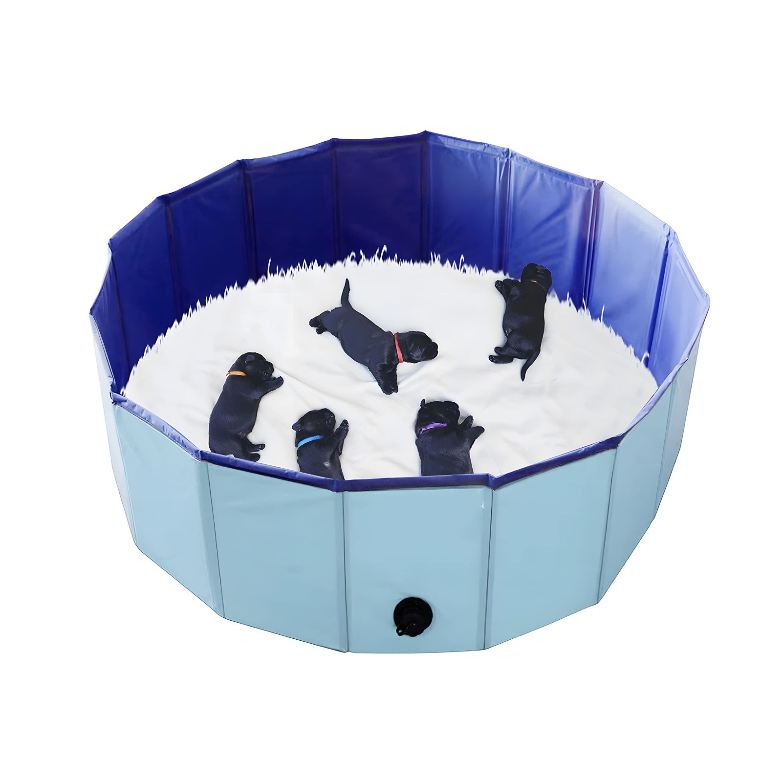 Whelping Box for Dogs & Puppies, Easy Clean Whelping Pool & Pen, 39″ Dia x 12″ H