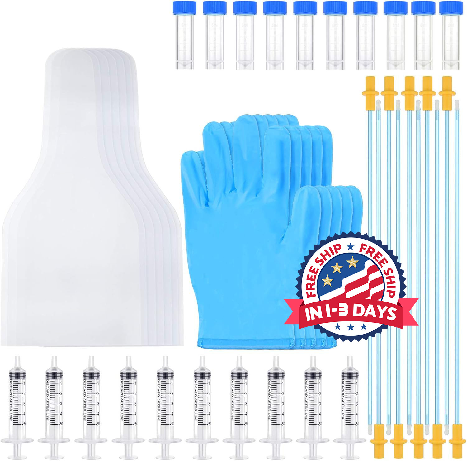 10 Set Kit de cría de perros de inseminación Artificial Kit de cría canina……