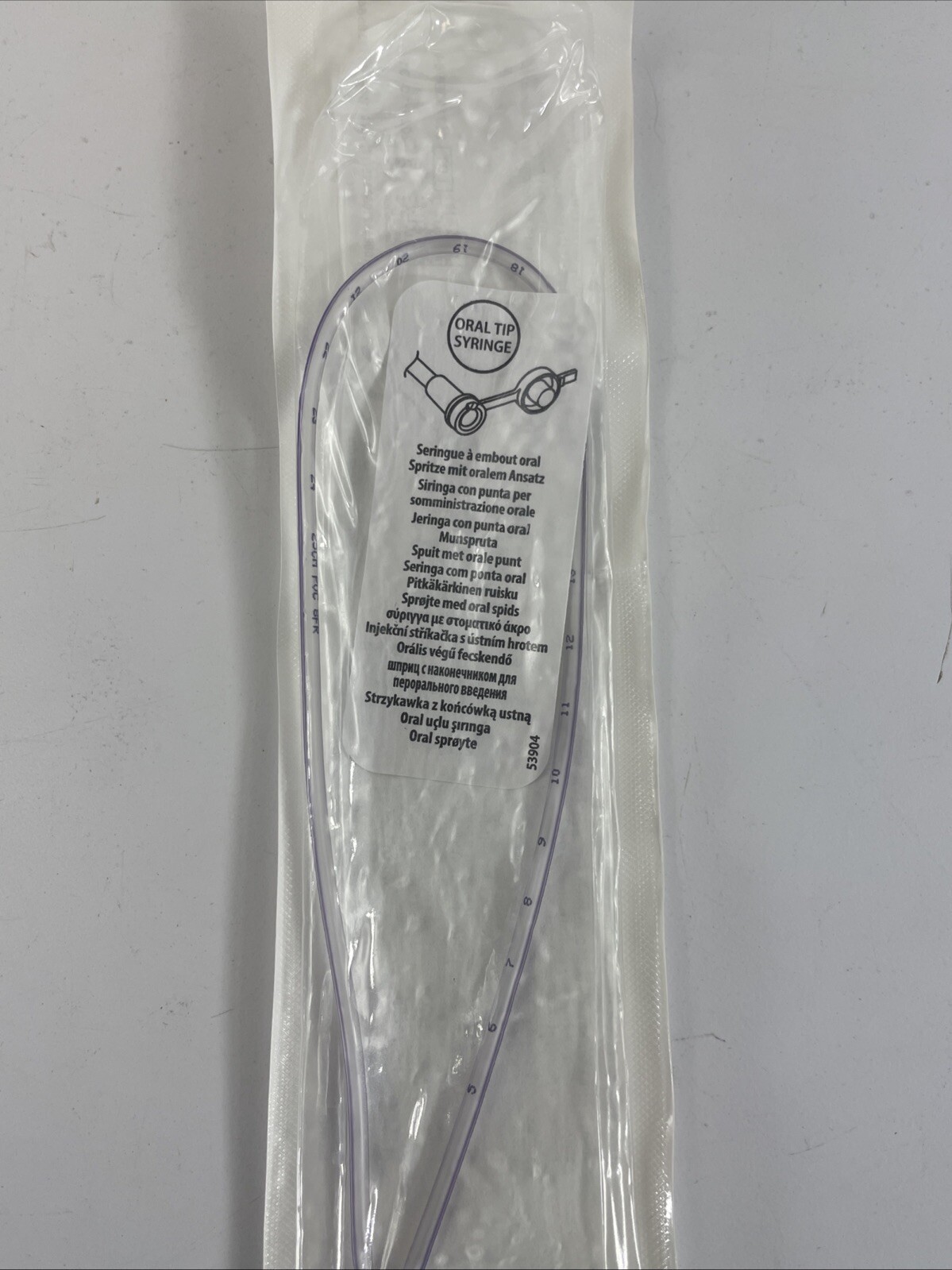 Animal Feeding Tube 8 fr x 16″ Transparent Feeding Tube X-Ray Detectable