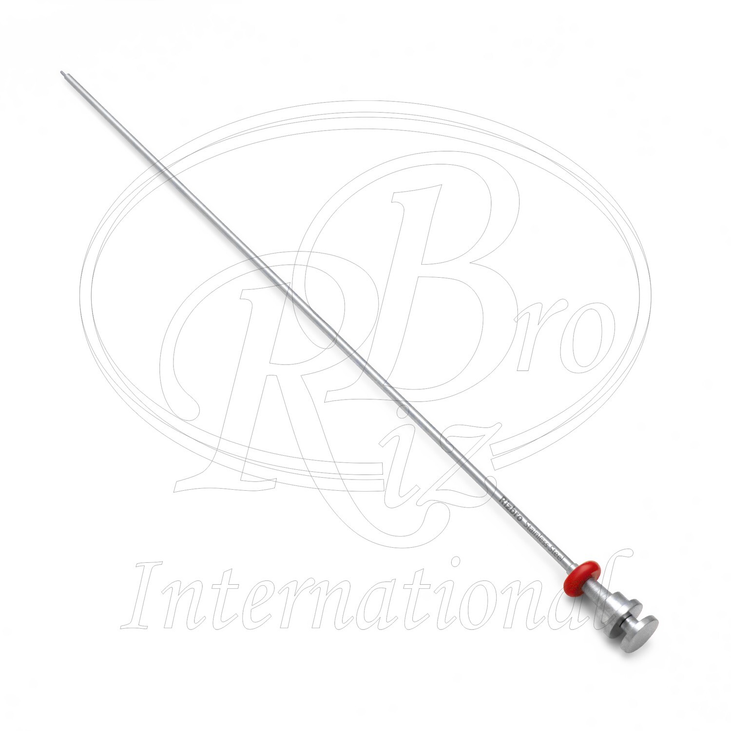 Mini Universal AI Gun Red Fixed Stainless Steel 18″ Artificial Insemination Gun