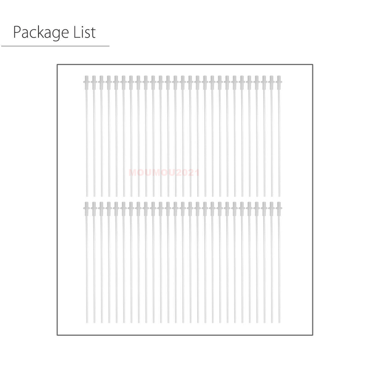 50pcs Disposable Artificial Insemination Rods Tube For Dog Goat Sheep Breed Rods