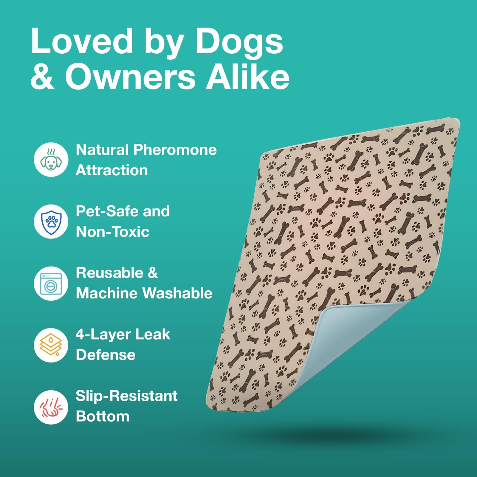 Furthrive Washable Pee Pads for Dogs with Pheromone Attraction, Reusable Pupp…