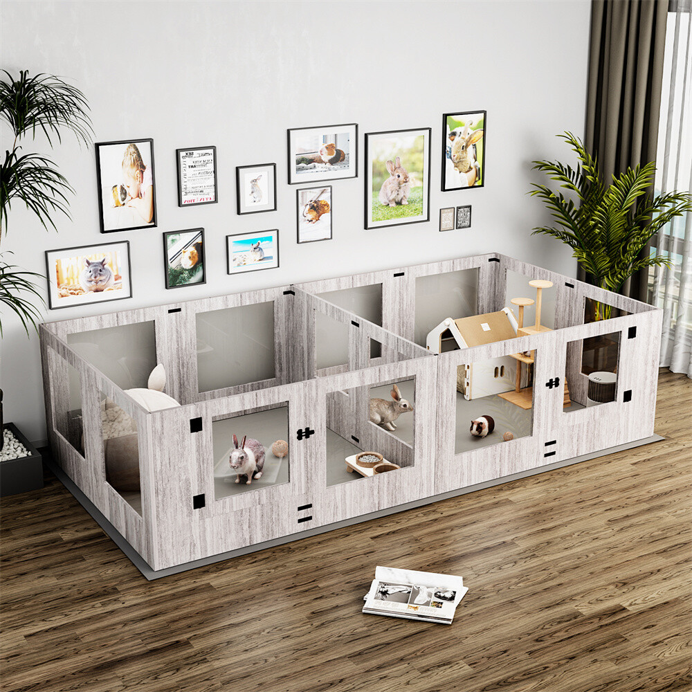 Large Dog Whelping Box with Rails Puppies Whelping Supplies with Fertility Pads
