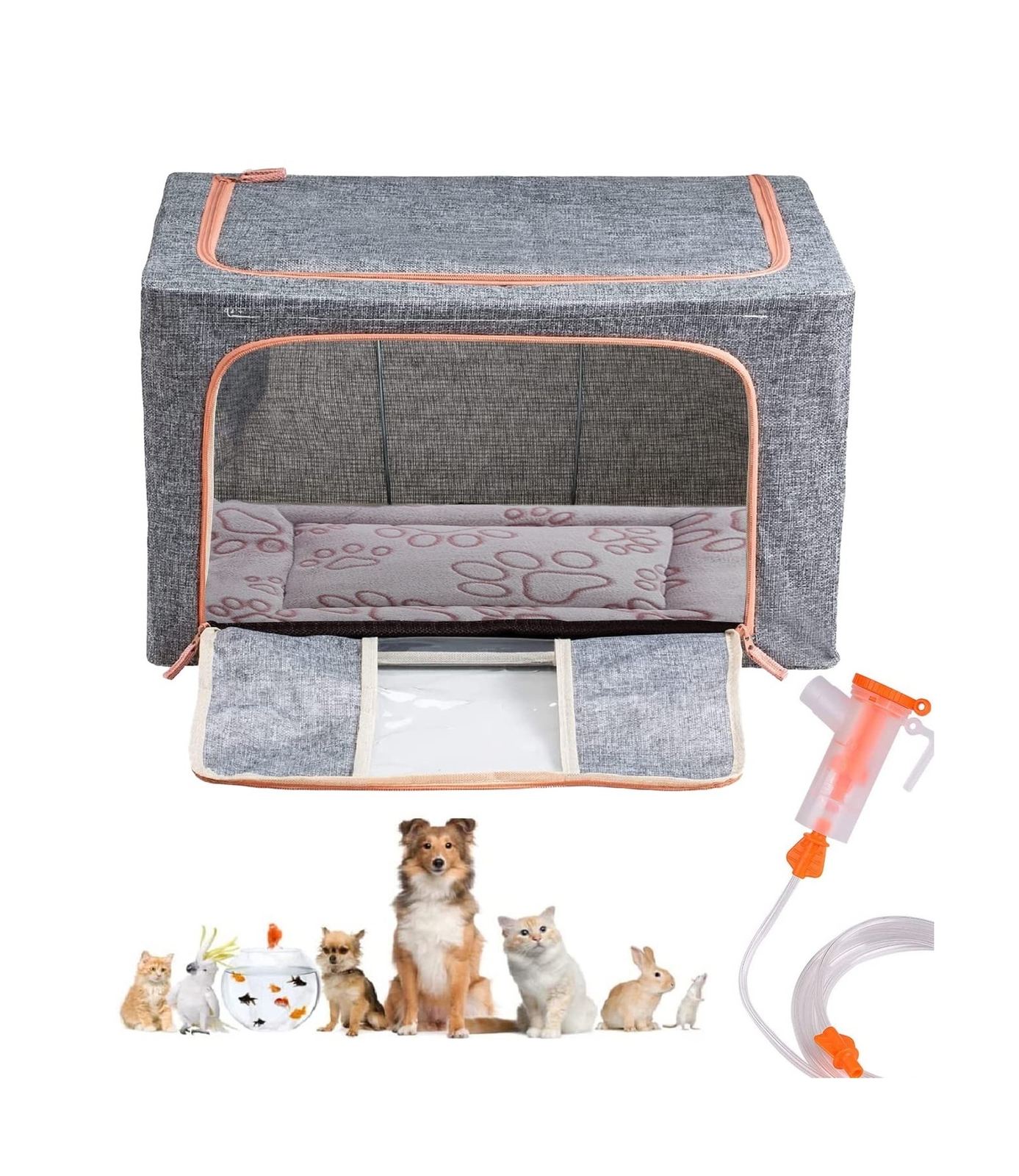 Puppy Incubator, Pet Atomization Oxygen Box, Incubator for Kitten and Puppies…