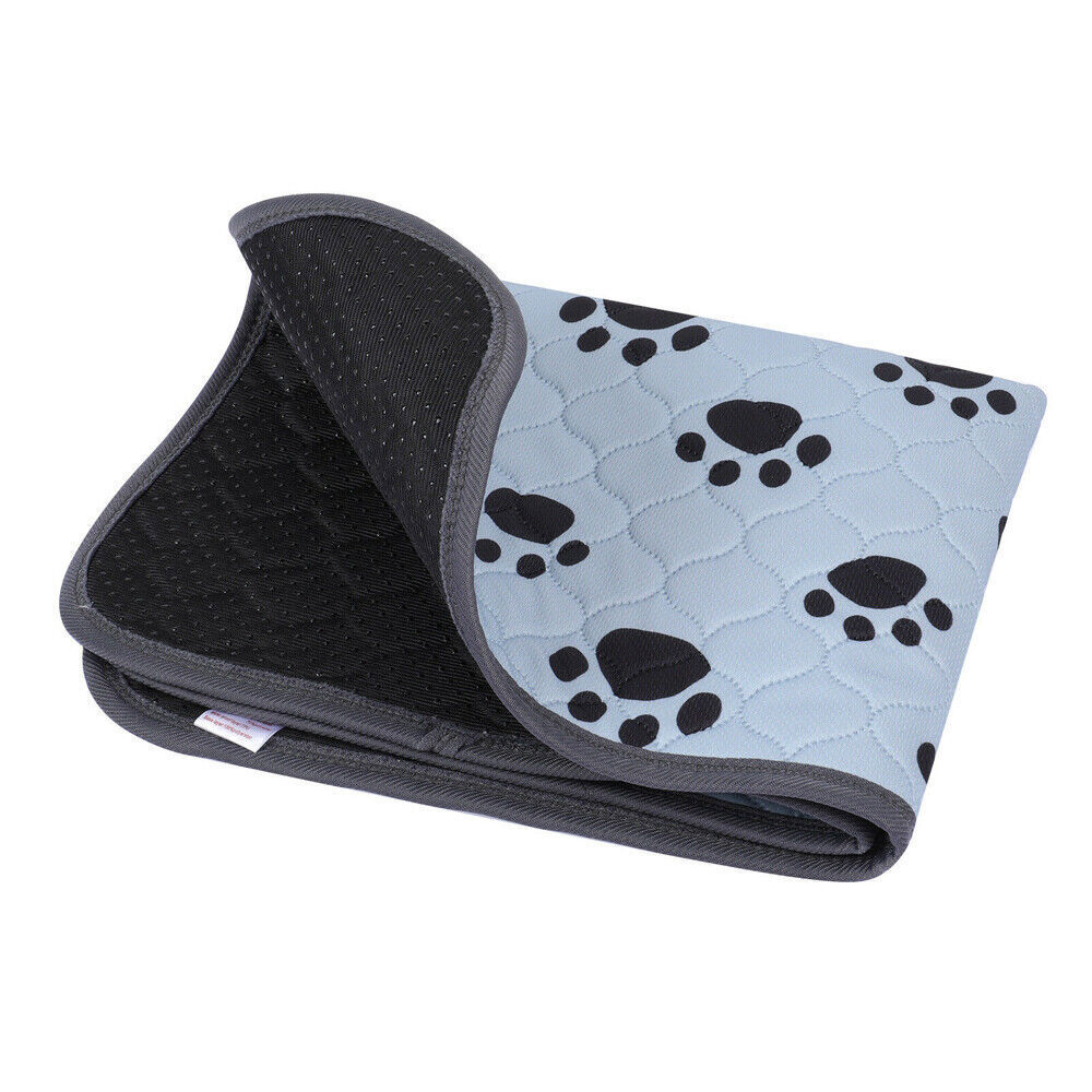 Blue Washable Pet Pee Pad 39×27 Inch, Reusable Puppy Training Mat, Non-Slip