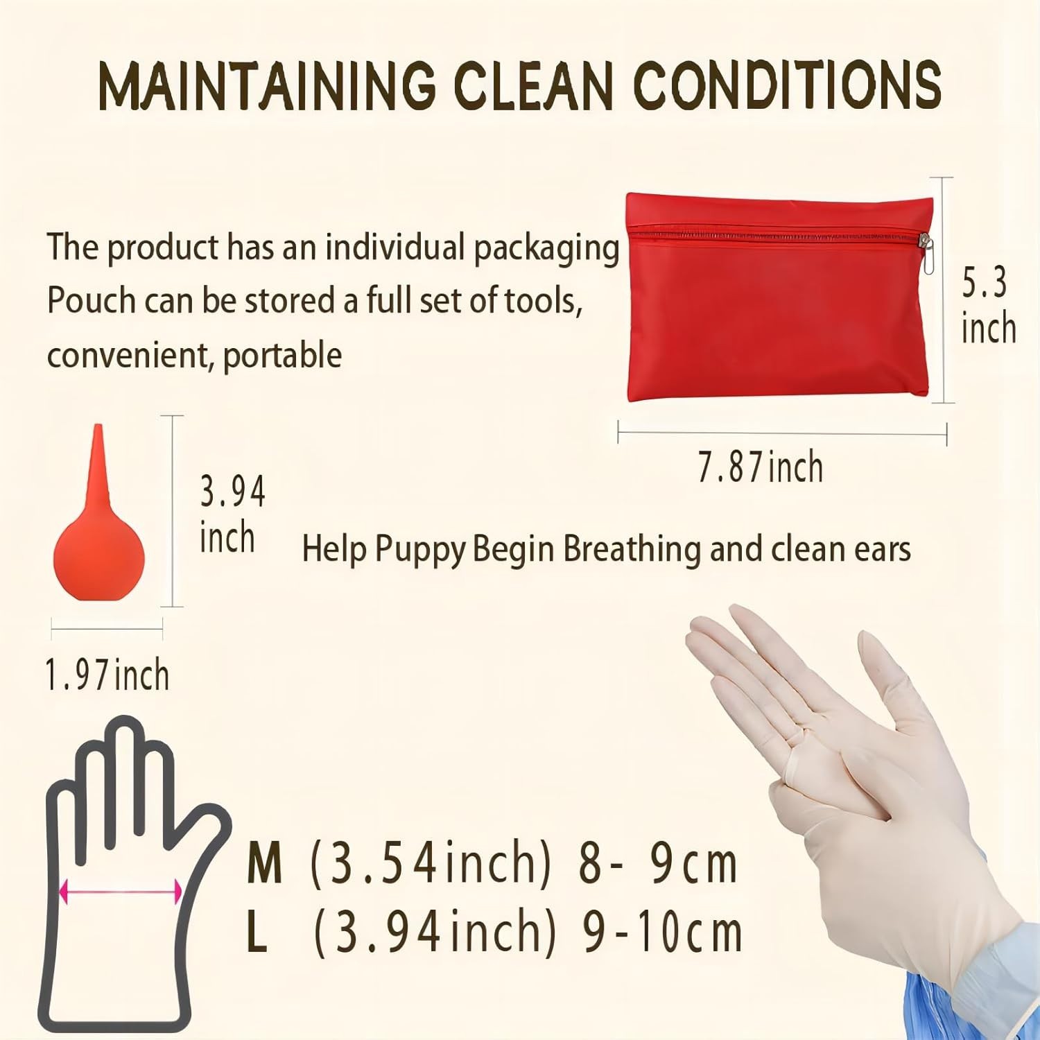 Puppy Kitten whelping supplies， whelping kit for Puppies Birth-Newborn Pets W…