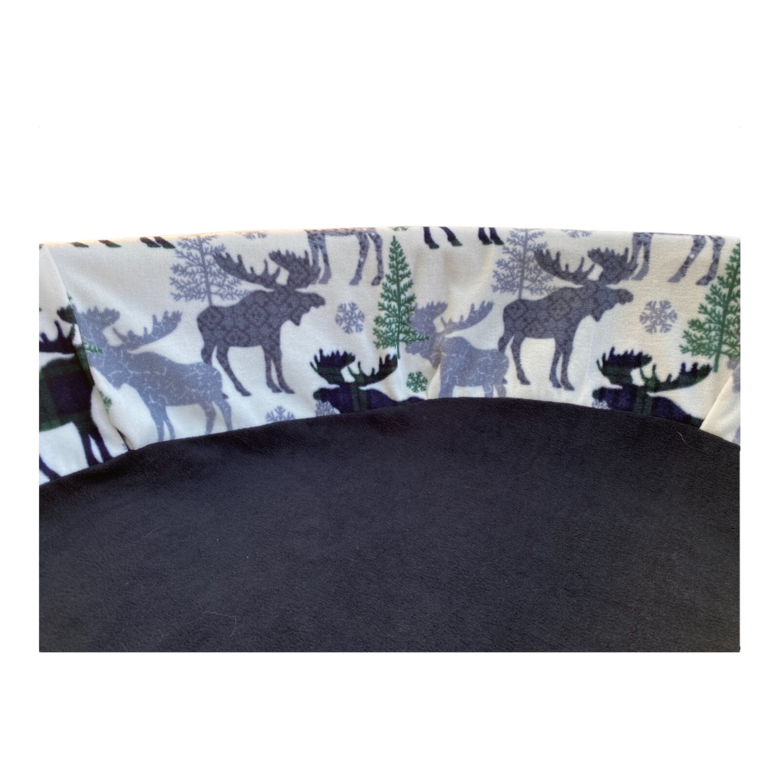 LARGE “Green Forest Moose” Handmade Fleece Whelping Kiddie Pool Liner for Puppy