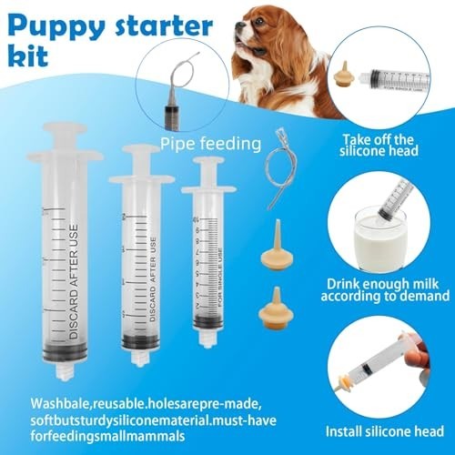 Puppy Whelping Kit – 77 Piece Reusable Birthing Essentials & Feeding Supplies
